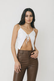 RUBY TIE TOP - WHITE